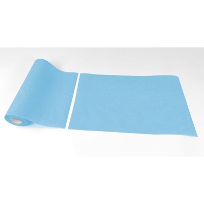 Podkłady higieniczne bibułowo-foliowe 33 x 50 cm (100 szt. na rolce) niebieski
