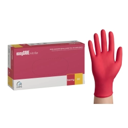 Zarys - Rękawice diagnostyczne nitrylowe malinowe (berry) 100szt. roz. M
