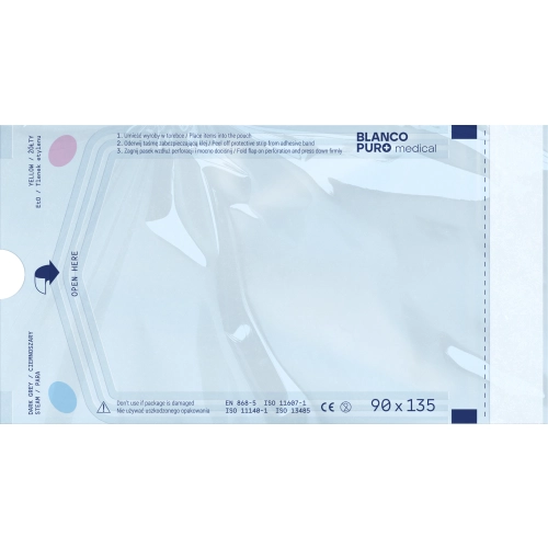 Blanco Puro -Samoprzylepne torebki do sterylizacji 90x135, 200szt.