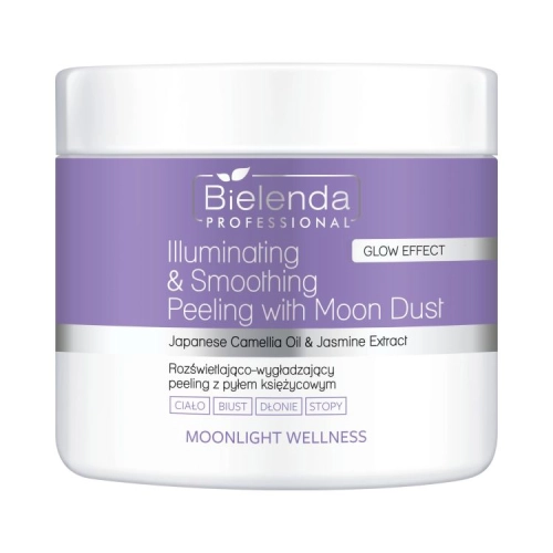 Bielenda Professional - IS MOONLIGHT WELLNESS Rozświetlająco-wygładzający peeling z pyłem księżycowym, 550g