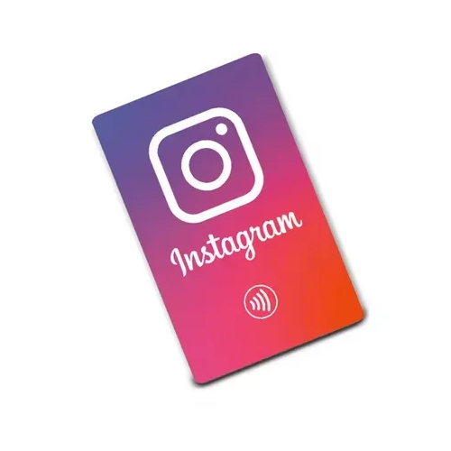 Karta NFC do zbierania obserwujących Instagram - Karta z Chipem