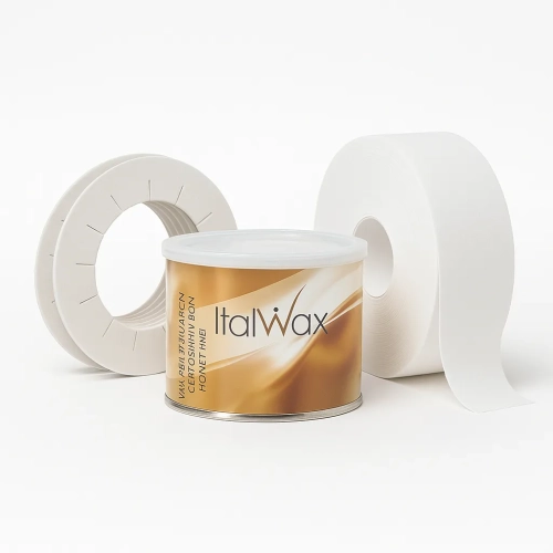 Zestaw do depilacji woskiem ItalWax – puszka 400 ml + paski + osłonki